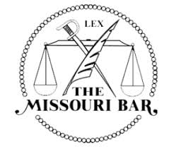 The Missouri Bar logo in white and black